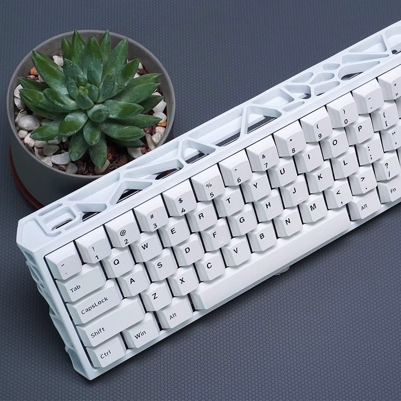 Tablet Accessories 3D Print - Holy60/GH60 กรณีที่กําหนดเองคีย์บอร์ดเรซิ่น 3D การพิมพ์ Skeletonized สําหรับ