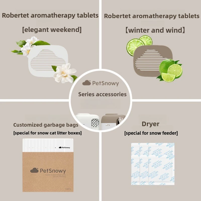 Tablet And Accessories Bag - PetSnowy อุปกรณ์เสริมแมวกล่องครอกถุงขยะน้ํามันหอมระเหยเม็ด Feeder สารดูดความชื้นสัตว์เลี้ยง Housebreaking ผลิตภัณฑ์อุปกรณ์
