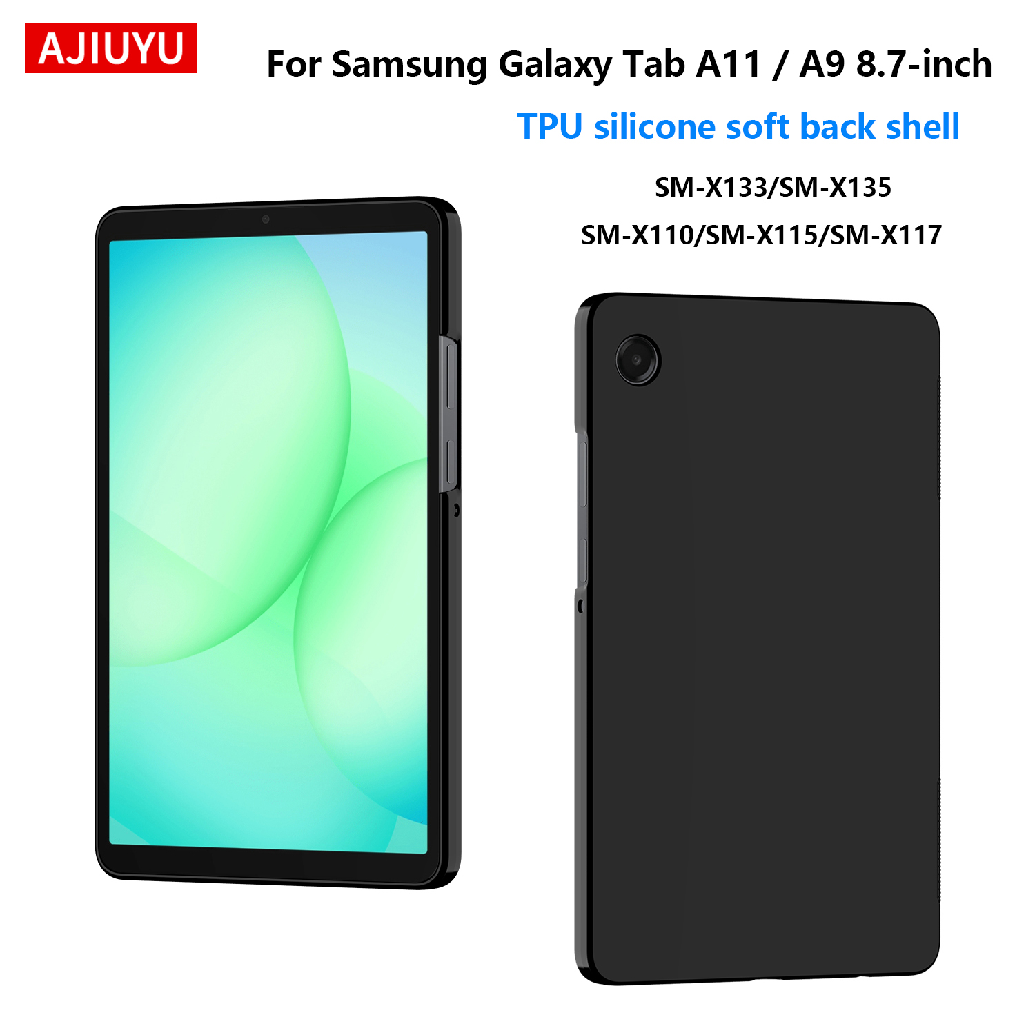Samsung Tablet A9 Accessories - เคสซิลิโคนนิ่มสำหรับ Samsung Galaxy Tab A11 8.7
