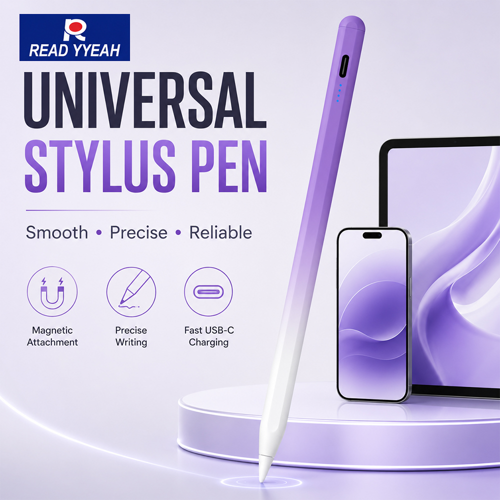 Ipad Pencil Stylus - ปากกาสไตลัสอเนกประสงค์แบบแม่เหล็ก ชาร์จพลังงานจากฝ่ามือ สำหรับวาดภาพ ใช้ได้กับ iOS Android