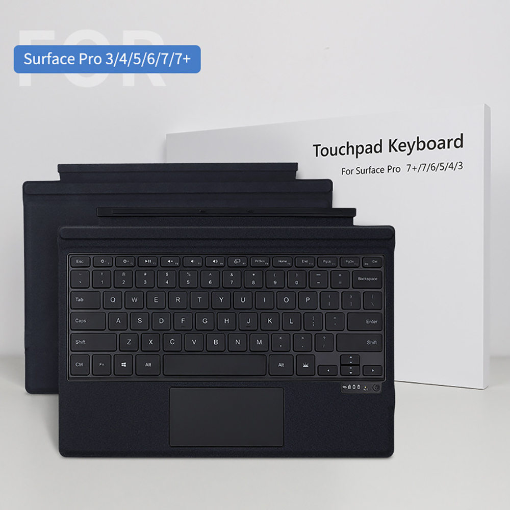 Bluetooth Trackpad - คีย์บอร์ดบลูทูธแบบมีไฟพื้นหลังสำหรับไมโครซอฟต์ เซอร์เฟซ โปร 3 4 5