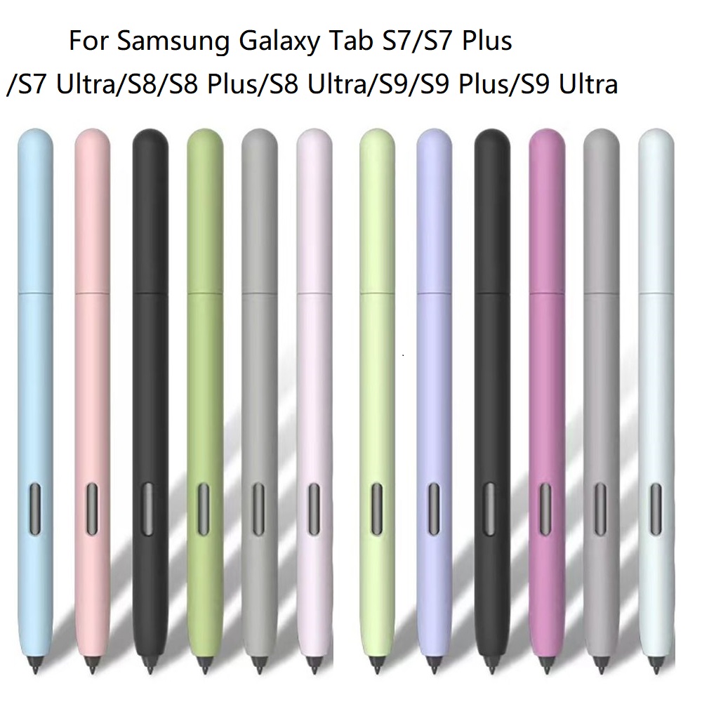 Samsung Tablet S9 Accessories - เคสแท็บเล็ตดินสอซิลิโคนกันลื่นเหมาะกับสรีระสำหรับ Samsung Galaxy Tab S7/S8/S9 PLUS