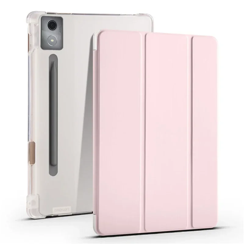 เคสฝาพับสามตอนหนัง PU แบบนุ่มส - Lenovo Tablet P12 Accessories บทวิจารณ์และราคา