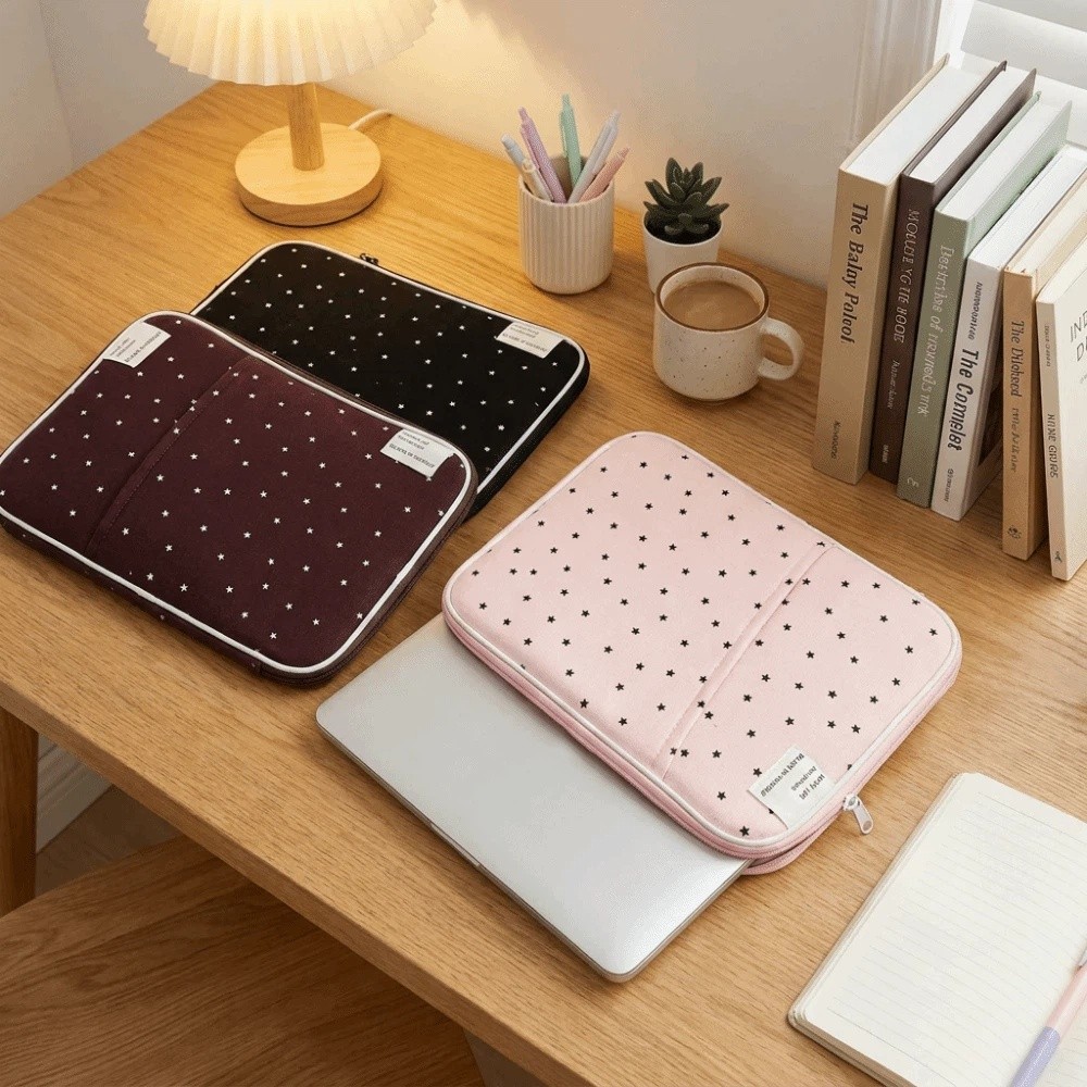 กระเป๋าใส่แล็ปท็อปลายดาวผ้าลูก - Tablet Sleeves & Cases Ipad Accessories บทวิจารณ์และราคา