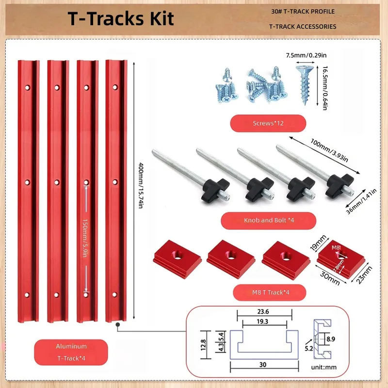 ชุดรางเลื่อน T30 T Slot สีแดง  - Tablet Accessories Set บทวิจารณ์และราคา