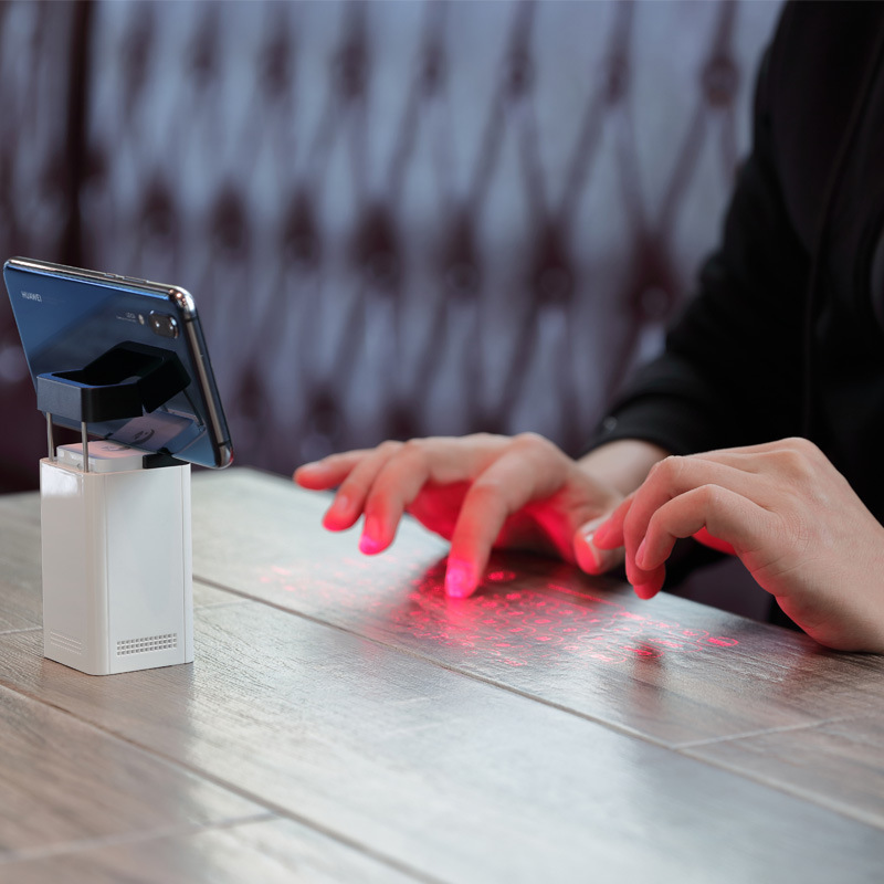 เลเซอร์โปรเจคเตอร์แป้นพิมพ์เสม - Bluetooth Trackpad บทวิจารณ์และราคา