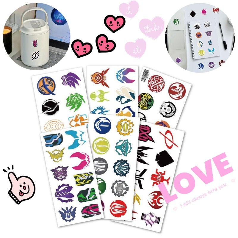 60 แผ่นสติกเกอร์โลโก้คาเมนไรเด - Laptop Tablet Accessories บทวิจารณ์และราคา